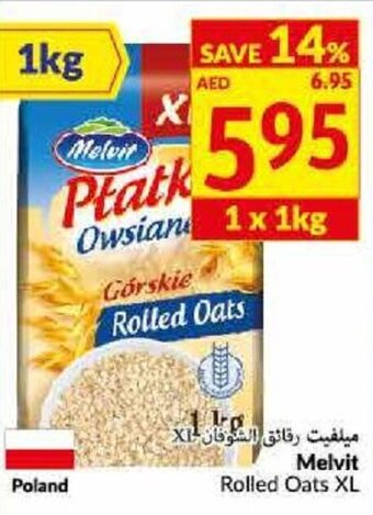 Melvit rolled oats XL 1x1KG