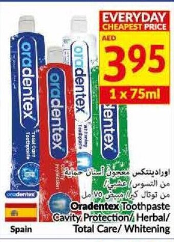 Viva Oradentex toothpaste cavity protection/ herbal/ total care/ whitening 75ML offer