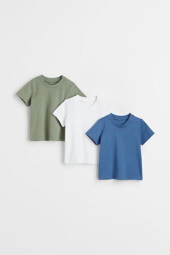 H&M 3-pack cotton t-shirts offer