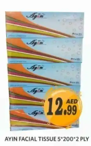 Haram Al Madeena Ayin Facial Tissue 5*200*2 Ply offer
