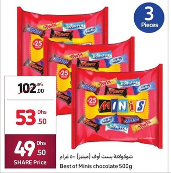 Carrefour Best of minis chocolate 500G offer