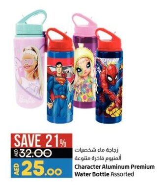 Lulu Hypermarket Character Aluminum Premium Water Bottle Assorted offer