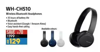 Lulu Hypermarket Sony WH-CH510 Wireless Bluetooth Headphones offer