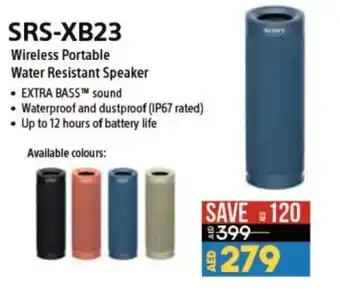 Lulu Hypermarket Sony SRS-XB23 Wireless Portable Water Resistant Speaker offer