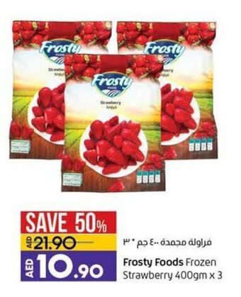 Lulu Hypermarket Frosty Foods Frozen Strawberry 400gm x 3 offer