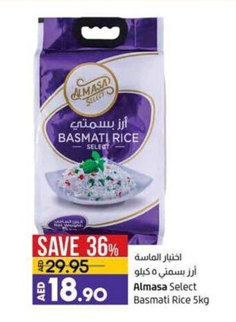 Lulu Hypermarket Almasa Select Basmati Rice 5kg offer