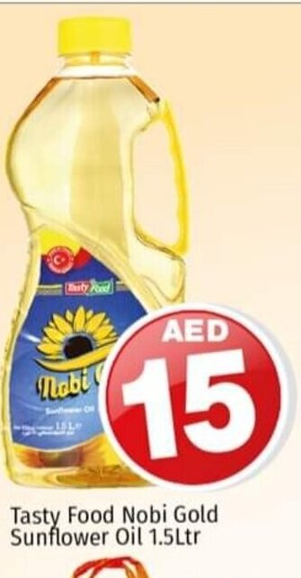 Kenz Hypermarket Tasty food nobi gold sunflower oil 1.5LTR offer