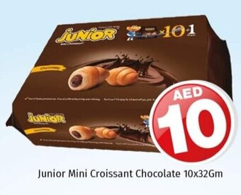 Kenz Hypermarket Junior mini croissant chocolate 10x32GM offer
