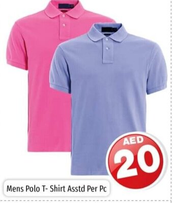 Kenz Hypermarket Mens polo T-shirt asstd per PC offer
