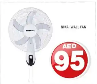 Kenz Hypermarket Nikai wall fan offer