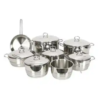 Lulu Hypermarket Vivaldi stainless steel cookware set 14pcs 0725 made in turkey offer