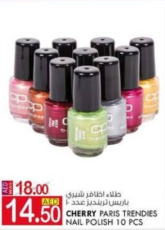 KM Trading Cherry Paris trendies nail polish 10PCS offer