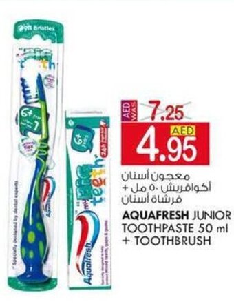 KM Trading Aquafresh junior toothpaste 50ML+toothbrush offer