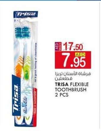 KM Trading Trisa flexible toothbrush 2PCS offer