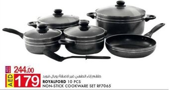 KM Trading Royalford 10PCS non-stick cookware set RF7065 offer