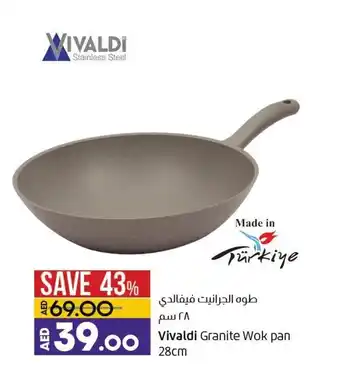 Vivaldi granite wok pan 28CM