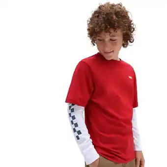Vans Boys long check twofer t-shirt (8-14 years) offer