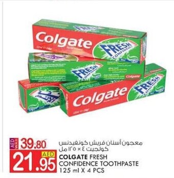 KM Trading Colgate fresh confidence toothpaste 125ML x 4 PCS offer