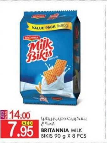 KM Trading Britannia Milk Bikis 90 g x 8 pcs offer