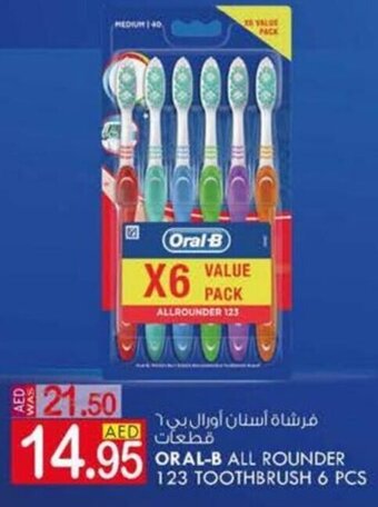 KM Trading Oral-B All Rounder 123 Toothbrush 6 pcs offer