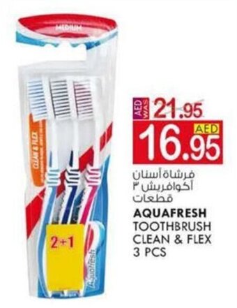 KM Trading Aquafresh Toothbrush Clean & Flex 3 pcs offer