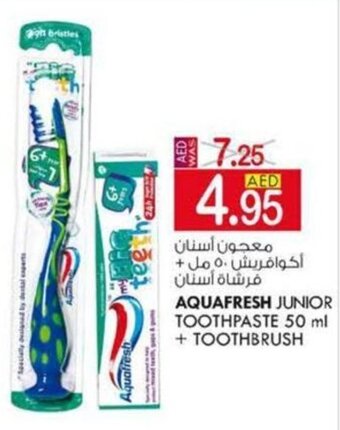KM Trading Aquafresh Junior Toothpaste 50 ml + Toothbrush offer