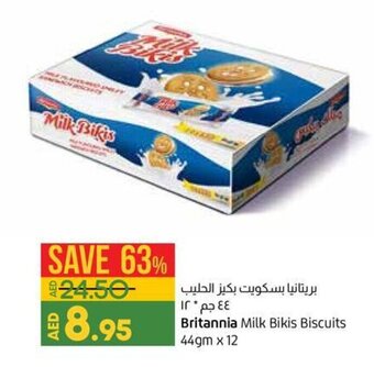 Lulu Hypermarket Britannia milk bikis biscuits 44gm x 12 offer