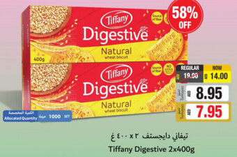 Union Coop Tiffany digestive 2x400G offer