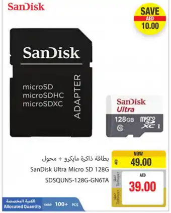 Union Coop SanDisk ultra micro SD 128G SDSQUNS-128G-GN6TA offer