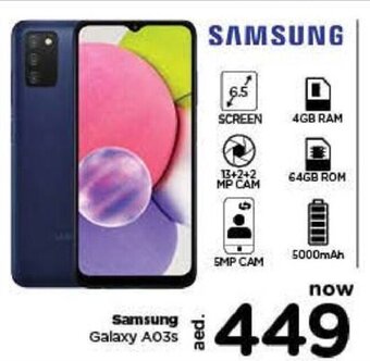 Last Chance Samsung galaxy A03s offer