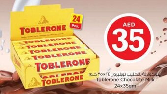 Nesto Toblerone Chocolate Milk 24x35gm offer
