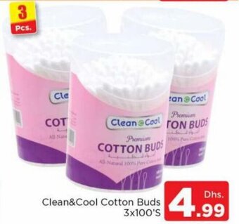 Nesto Clean&Cool Cotton Buds 3x100's offer