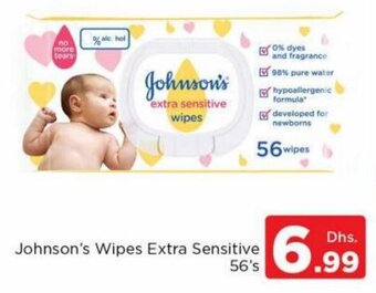 Nesto Johnson's Wipes Extra Sensitive 56's offer