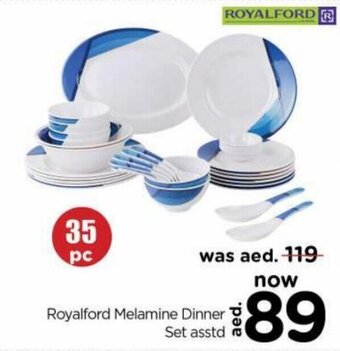 Nesto Royalford Melamine Dinner Set asstd offer