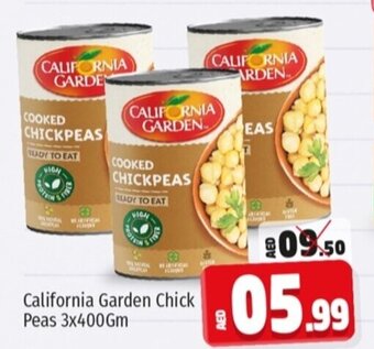 Kenz Hypermarket California Garden Chick Peas 3x400gm offer