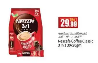 Istanbul Supermarket Nescafe Coffee Classic 3 in 1 30x20gm offer