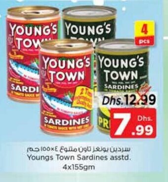 Nesto Youngs Town Sardines asstd. 4x155gm offer