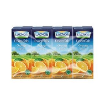 Lulu Hypermarket Lacnor essential orange juice 8 x 180ml offer
