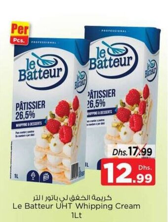 Nesto Le Batteur UHT Whipping Cream 1Lt offer