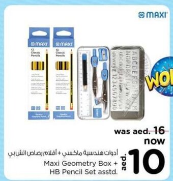 Nesto Maxi Geometry Box + HB Pencil Set asstd. offer
