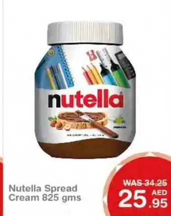 Choithrams Nutella Spread Cream 825gms offer