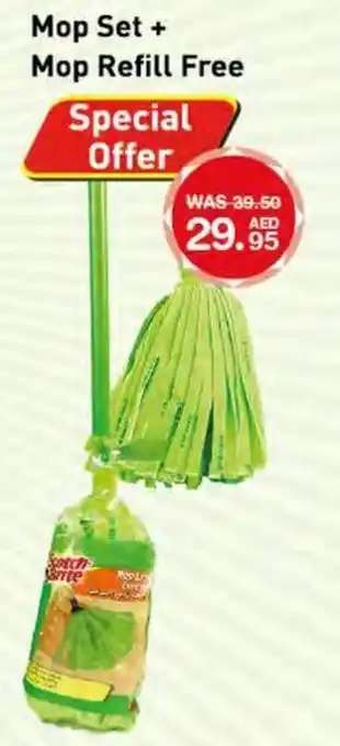 Choithrams Mop set + mop refill free offer