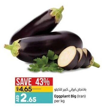 Lulu Hypermarket Eggplant big (iran) per kg offer