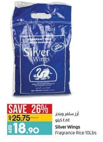 Lulu Hypermarket Silver wings fragrance rice 10lbs offer