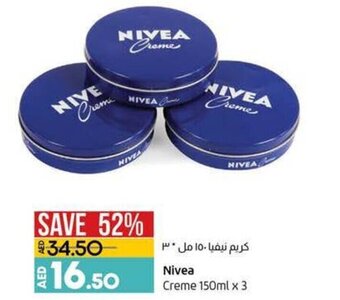 Lulu Hypermarket Nivea creme 150ml x 3 offer