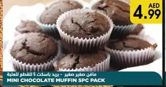 Almaya supermarket Bread Basket Mini Chocolate Muffin 5pc pack offer