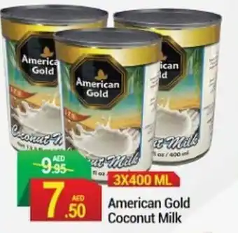 New W Mart American Gold Coconut Milk 3x400ml offer