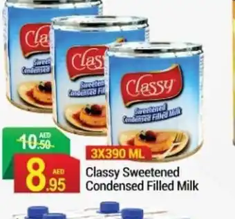 New W Mart Classy Sweetened Condensed Filled Milk 3x900ml offer