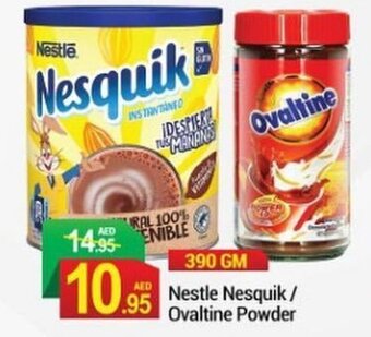 New W Mart Nestle Nesquik / Ovaltine Powder 390gm offer