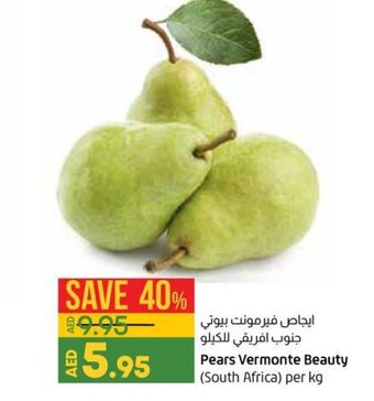 Lulu Hypermarket Pears Vermonte Beauty (South Africa) per kg offer